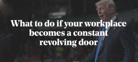 What to do if your workplace becomes a constant revolving door